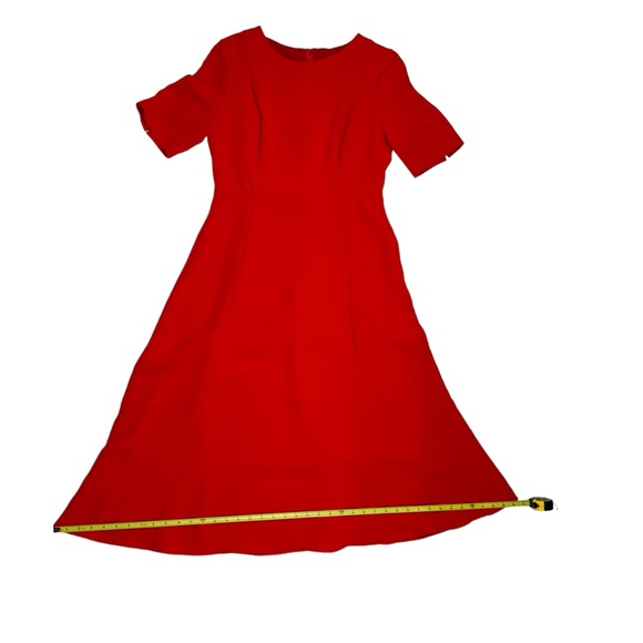 L. K. Bennett Red Cayla Midi Dress Size 10 - Picture 14 of 16